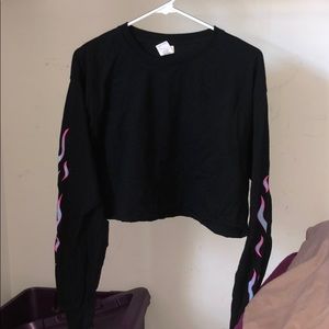 rue 21 flame sleeve top